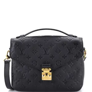 Pre-owned Louis Vuitton material Messenger Bags Pochette Metis Monogram Empreinte Leather by Rebag
