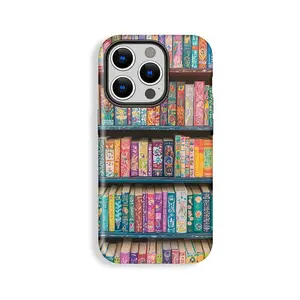 Bookshelf, Reading Design Case Suitable for IPhone17 16 Pro Max, IPhone 15 Pro Max/14/16 Plus/13 Pro/12/11 - Stylish Anti-Drop Protective Cover with Minimalist Style