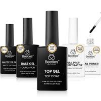 5Pcs Base+TopCoat+Nail Prep Dehydrator+Nail Primer