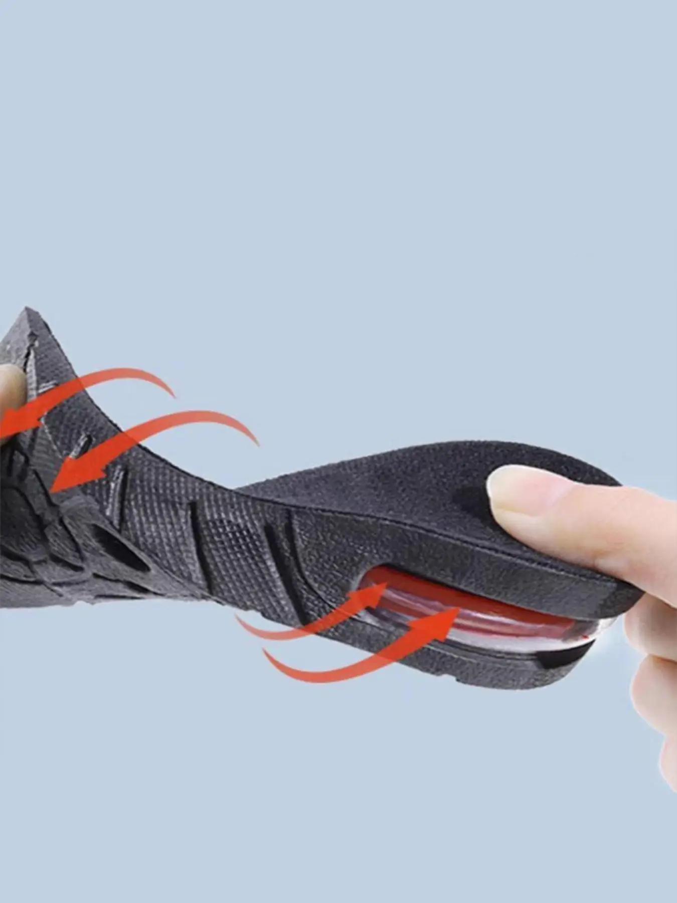 1 Pair Shoe Insole Pads, Invisible Lifting Pad For Sneakers, Invisible Heightening Insoles, Half-palm Heightening Insoles, Heightening Insoles for Men