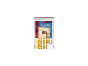 Smead 67193 Alpha-Z Color-Coded Second Letter Labels, Letter W, Yellow, 100/Pack