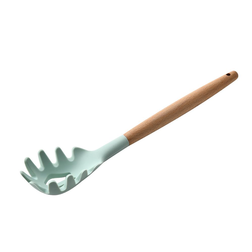 Silicone Kitchen Utensil Set with Wooden Handle, Nylon-Core Kitchen Accessories -40°C~+230°C Heat-Resistant Cookware for Stirring, Baking; Includes Silicone Spatula Set, Turner