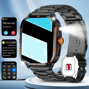 Outdoor Sports Smartwatch with Full Features - Message Reminder & Push, Pedometer & Calorie Tracker, Multiple Sports Modes, Weather Forecast, Wireless Connection, Perfect for Adventure & Fitness