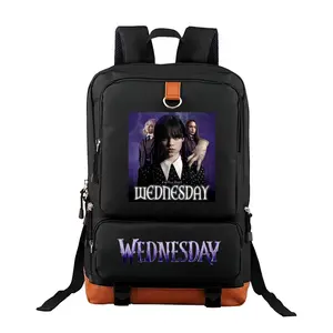 Wednesday  Unisex Backpack with Laptop Compartment – Large Capacity Travel & Commuting Bag for Camping, Perfect Birthday Gift for Friends & Family 17.3‘’*11.4”