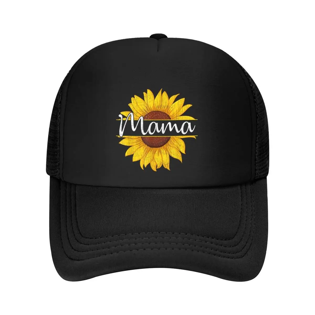 Women's Baseball Cap with Sunflower Mama Graphic, Vintage Mesh Design, Durable, Lightweight & Breathable for Summer Sports, Accessories For Women, Hats For Women