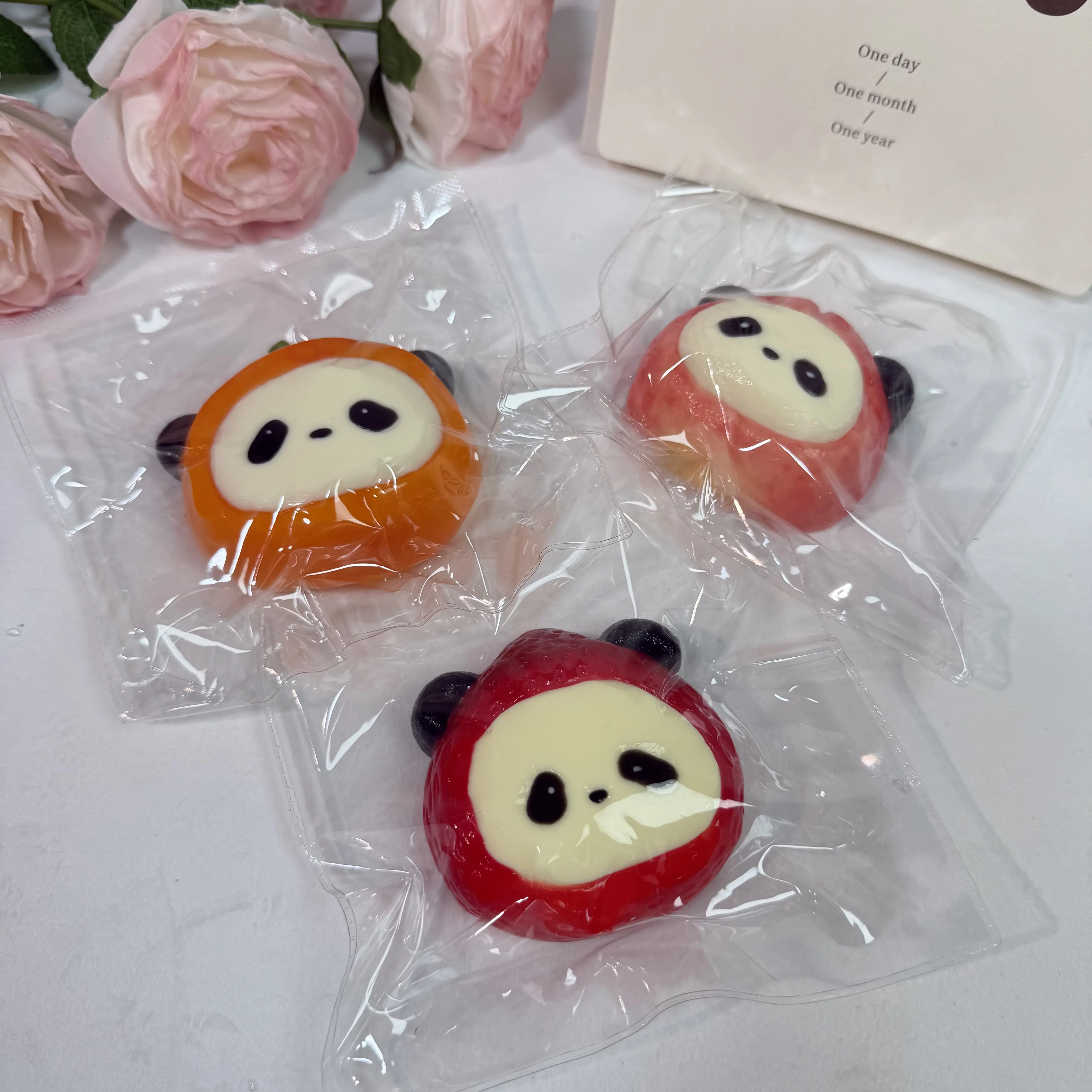 kIkI Fruit Panda Tabasquishy handmade  relieve stress toy