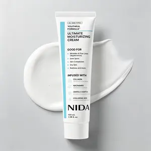 NIDA Youth Moisturizing Face Cream 100ml | Collagen Niacinamide Centella & Hyaluronic Acid, Reduce Dark Spots & Wrinkles, Dark Spots, Skincare Hydrating Daily Moisturizer Moisture Hydrate