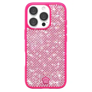 Velvet Caviar Hot Pink Caviar Crystals iPhone Case - Cute & Trendy Phone Cases for iPhone with Stylish Girly Design and Shockproof Protection