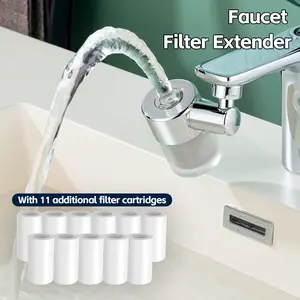 720° Rotating Filter Faucet Extender, 2-Mode Water Outlet, Removes 99% Impurities, Effectively Reduces Water Splashing, Suitable for Bathrooms and Kitchens.