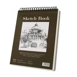 9x12 Inch Sketchbook, Spiral Bound Pad, 100 Sheets Acid-Free Paper, Art Sketchbook for Kids Artists Beginners, Professional Art Supplies