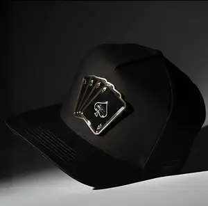 Unisex BLACK POKER baseball Hat, Adjustable Baseball Hat, Streetwear Sombreros Unisex, Gorras de Béisbol para Hombre y Mujer, Vintage Athletic Style, Moda Urbana USA 2026, Trending TikTok Street Fashion