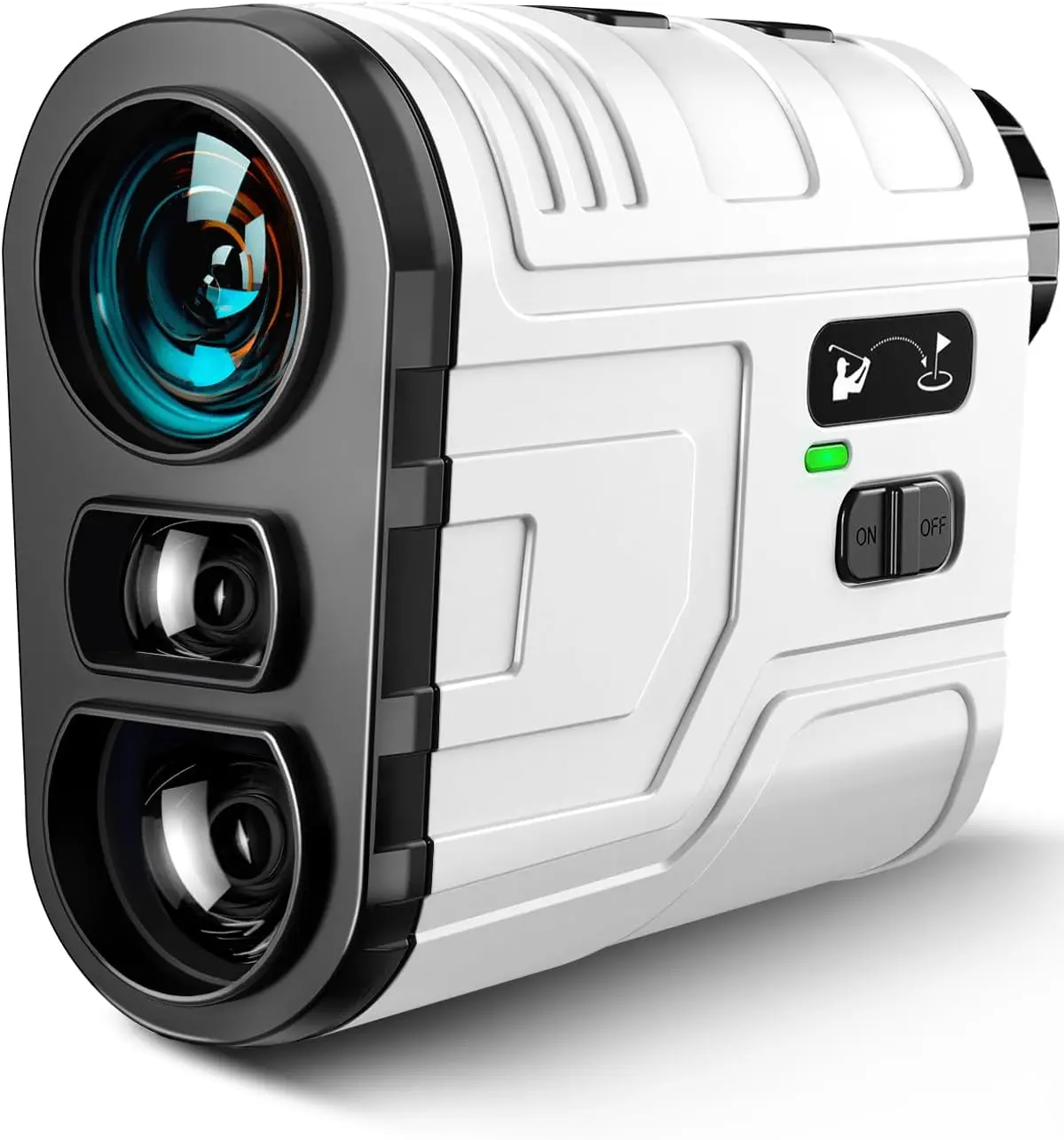 1200Yards Range Finder Golf with Slope, 7X Magnification Range Finder, Lightweight Portable Rechargeable Rangefinder, Flag Lock Vibration, Switch for Legal, Range Finders for Golf Accessory