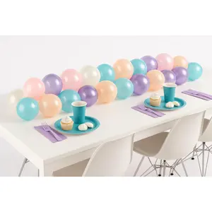 Vibrant Latex Balloon Table Runner Kit - 6 ft
