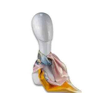 Pre-owned HERMÈS Silk Bag Accessories 'Space Derby' Scarf 90