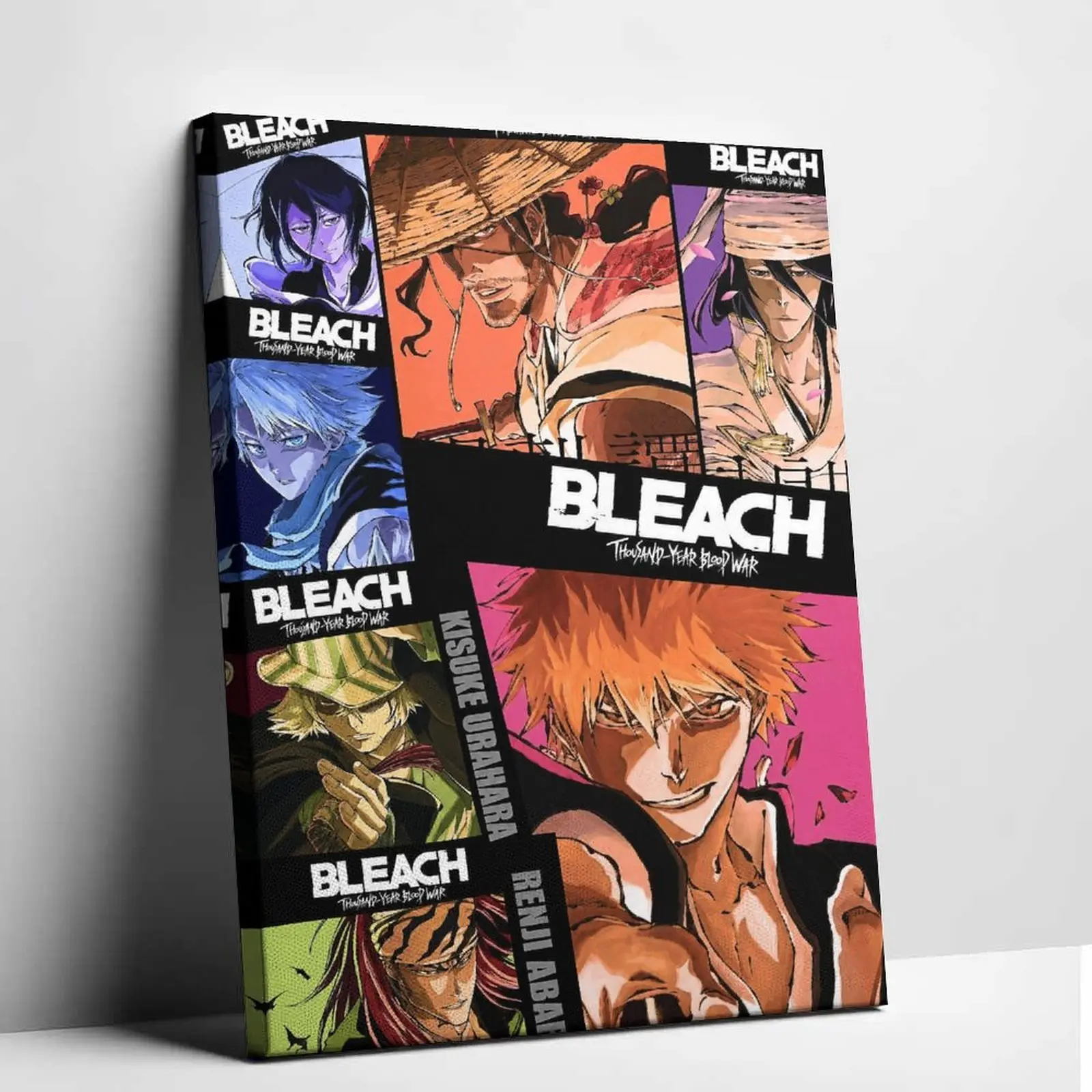 Bleach Thousand Year Blood War Inspired Canvas Painting Ichigo Kurosaki Anime Poster Prints Shonen Manga Multi Panel Comic Book Graphics Artwork Living  Garage Man Cave Decor Picture  Backdrop