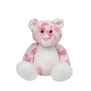 Neverlab Healing Formula Plush Toy Cute Stuffed Animal Squeeze Stress Relief Gift Soft Emotional Comfort Toy 26cm 36cm Pink & White Striped Design