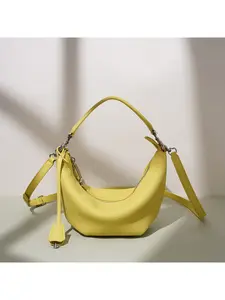 New lychee pattern dumpling bag design sense crossbody armpit bag leather summer Korean commuting high sense handbag