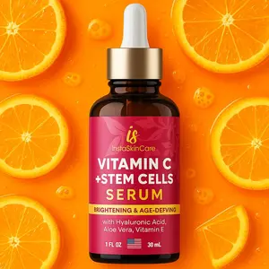 Vitamin C Serum for Face and Eyes - Anti Aging, Even Skin Tone -Pure Vitamin C  Moisturizer Sensitive Skin Repair Aloe Clear | InstaSkincare