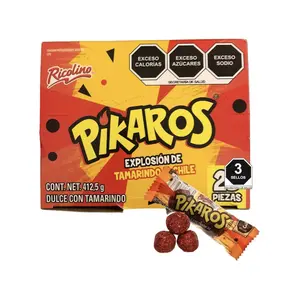 Ricolino Pikaros Mexican Tamarind Chili Candy 25 Pieces