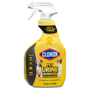 Clorox Pet Carpet Stain Remover for Urine Stains and Odors, 24 fl oz - Effective Solution for Pet Stain Removal