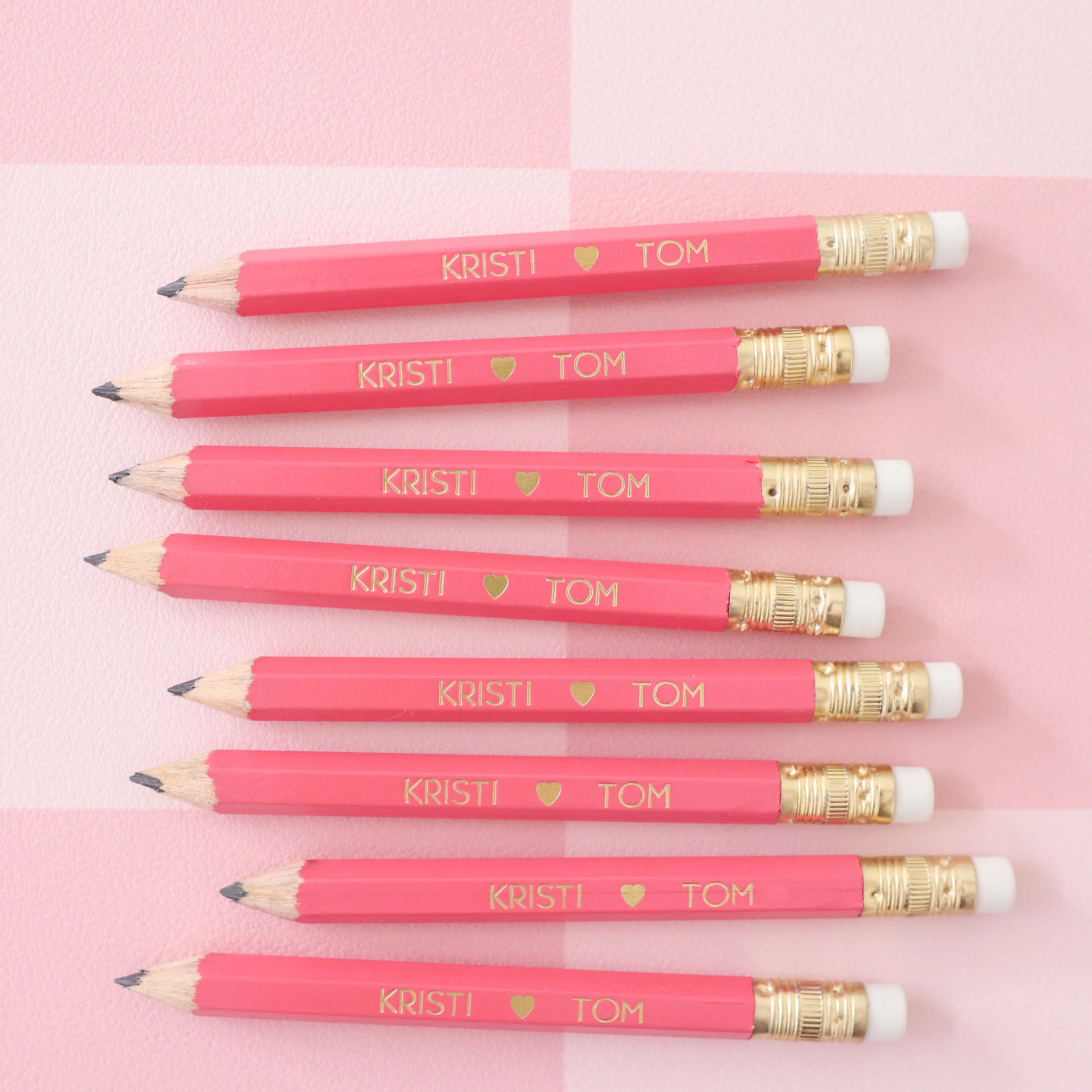 Custom Golf Pencils / Set of 25 / Personalized Party Favor / Bridal Shower / Wedding / Game Night