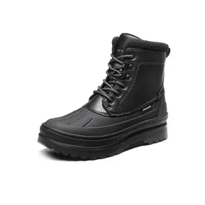 Bruno Marc Men's Winter Insulated Fur Snow Boots, Rubber-Sole Footwear with Foam Padded Shoe Design Bruno Marc Men's Winter Insulated Fur Snow Boots, Rubber-Sole Footwear with Foam Padded Shoe Design
