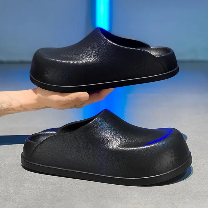Unisex Thick Sole Slip-On Shoes, Soft Comfortable Non-Slip Design, Ideal for Beach & Pool, Perfect for Daily Wear & Outdoor Activities