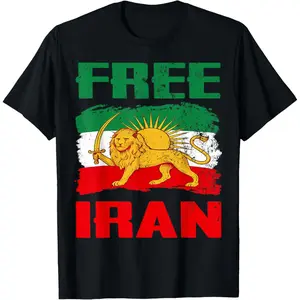 Iran Flag Lion Sun Persian Pride Iranian T-Shirt