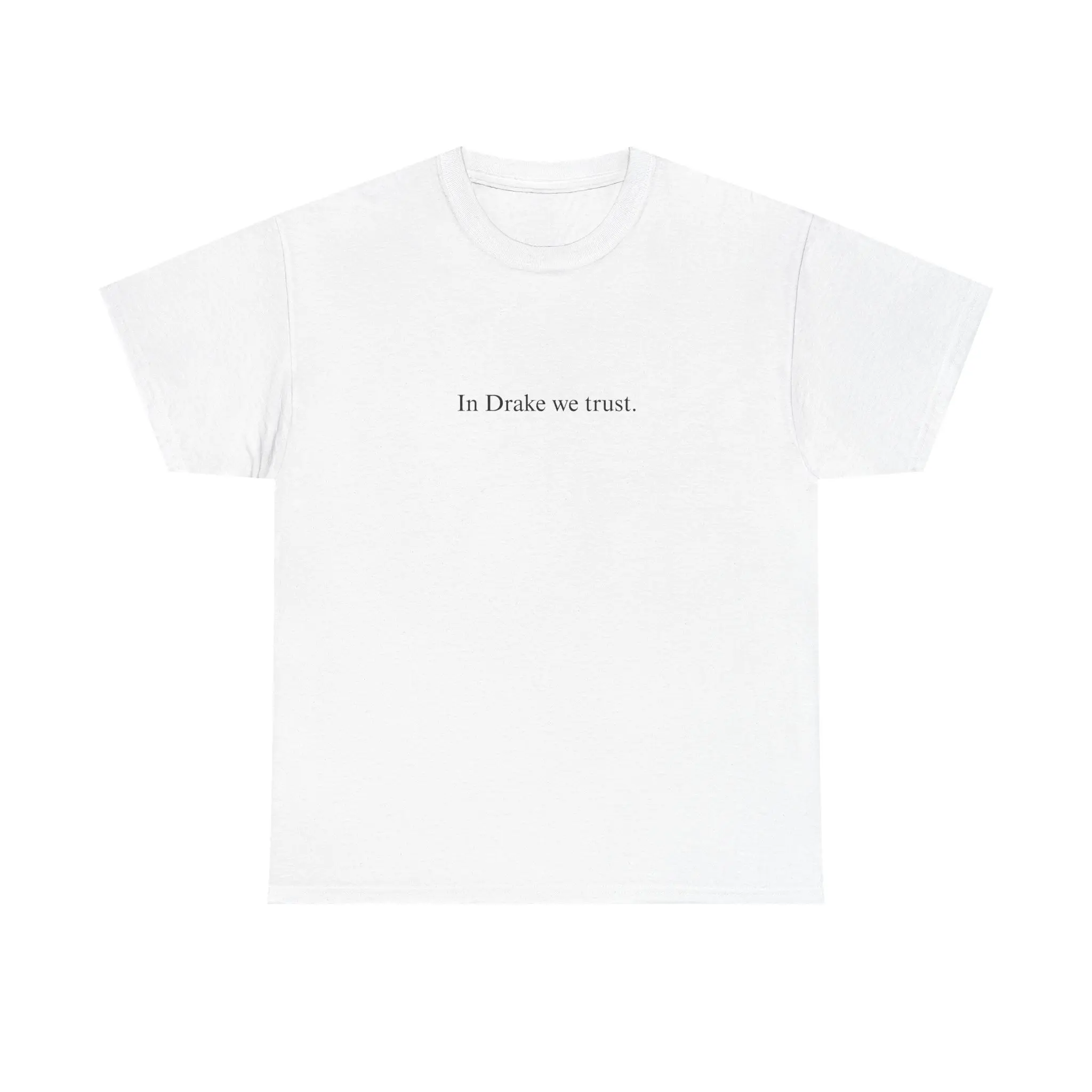 IN DRAKE WE TRUST Tee - White