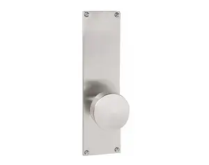 Emtek 8213.TAUS15.KNUS4.RH SELECT Privacy , Sideplate Locksets Modern Non-Keyed 9" , T-Bar Stem , Knurled Handle.RH