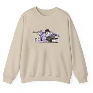 Toji X The One Who Left It All Behind - Jjk Anime Streetwear Embroidered Sweatshirt Hoodie T-shirts, Crewnecks, Hoodies – Gift Ideas for Both