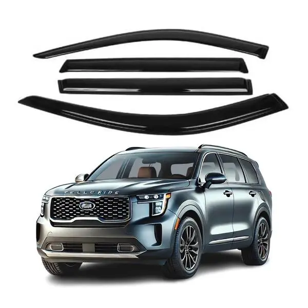 Fits KIA Telluride 2021-2024 Side Window Visor Sun Rain Deflector Guard Thick