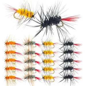 Topwater Fly Fishing Poppers Dry Flies Kit Bugs Lure for Bluegill Sunfish Bass Crappie Steelhead Trout Salmon Perch Panfish