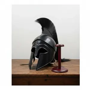 300 Spartan Warrior Helmet King Leonidas Cosplay Armor Greek Authentic Greek Design with Plume
