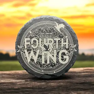 Set of Personalized Wooden and Slate Laser Engraved Coasters in custom designs and patterns