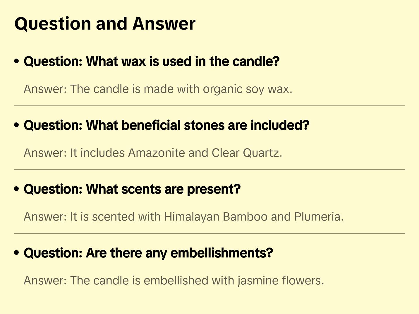 Good Luck Crystal Candle