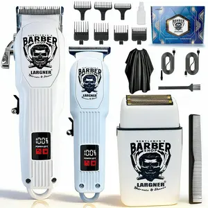 Professional Cordless Hair Clipper, 1 Box Electric Foil Shavers Razor & Beard Hair Trimmer Kit, Barber Clippers Set, Rechargeable Hair Cut Machine for Home, Barber