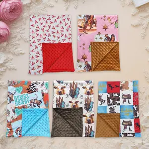 Kids Clothing Baby Lobster Blankets Western Pink Cowgirls Cute Clothes Minky Soft Bedding Fleece Toddler Flannel Thin Quilt