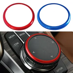 New 2026 Aluminum Car Ring Center Console IDrive Multimedia Controller Knob Ring for -BMW 1 2 3 4 5 6 7 Series X3 X4 X5 X6 car decor accessories