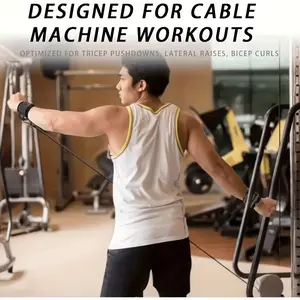 Adjustable Fitness Band, Non-Slip Design, Heavy Duty Adjustable Fitness Band - Suitable for Cable Machines, Weightlifting, Pull-ups, Gym and Home Fitness Workout Assists, Fitness Accessories, Strength Trainers