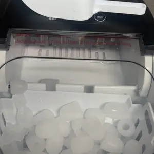 Product Review of EUHOMY Ice Maker Countertop with Handle, 26lbs in 24Hrs, 9 Ice Cubes Ready in 6 Mins, Auto-Cleaning Portable Ice Maker with Basket and Scoop, for Home/Kitchen/Camping/RV. (2024 New Silver) Utensils from F**a G**n