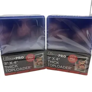 Ultra Pro 3X4 Thick 55pt Toploaders 2 Packs of 25 toploaders per pack, 50 total for Chrome/Prizm Cards Rod Sleeves