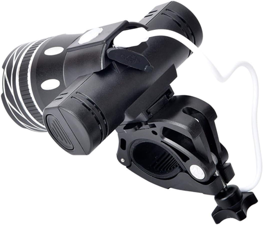 Bicycle Headlight Powerful LED Light USB Rechargeable with Rear lights Modes Durable for Night Riding Camping Hiking and More