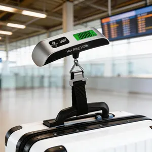 Luggage Scale, 110lb Luggage Weight Scale with 4 Unit Switching Functions&LED Display, Luggage Scale Travel Digital for Weighing Luggage, Backpacks, Packages and Markets
