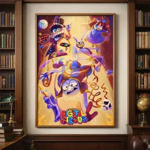 Matte Vertical Poster, The Amazing Digital Circus The Last Act Poster, Amazing Digital Circus Poster Set 4, Indie Animation Wall Art