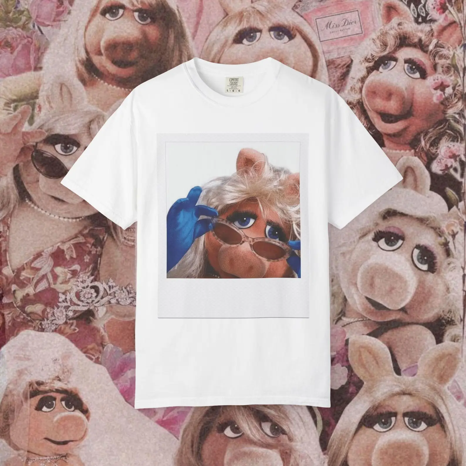 Miss Piggy Polaroid T-shirt, Muppets Tee,  Vintage Muppet Show Shirt, Miss Piggy Lovers Shirt, Gift For Fans