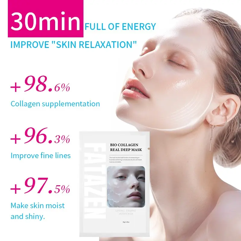 Fatazen 5 Pcs Lightweight Transparent Face Mask for Hydrating and Nourishing Skin, Brighten Dullness and Boost Glow, Daily Skincare Essential