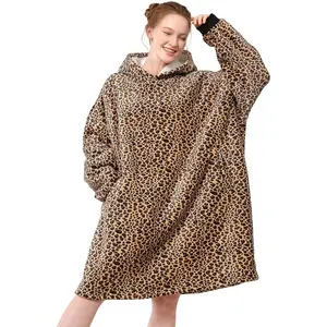 Blanket Hoodie,Oversized Wearable Sherpa Fleece Blanket Sweatshirt,Super Soft Warm Cozy with Giant Pocket,Gifts for Women Men Adults Teenagers Kids, One Size Fits AllGift