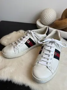 Gucci Ace Web Snaps Sneakers Women's Size 38.5EU