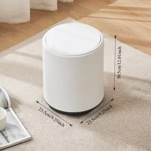 Trash can for kitchen thickened air pressure adsorption press open lid household living room bedroom large capacity bathroom storage paper basket